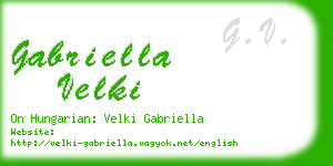 gabriella velki business card
